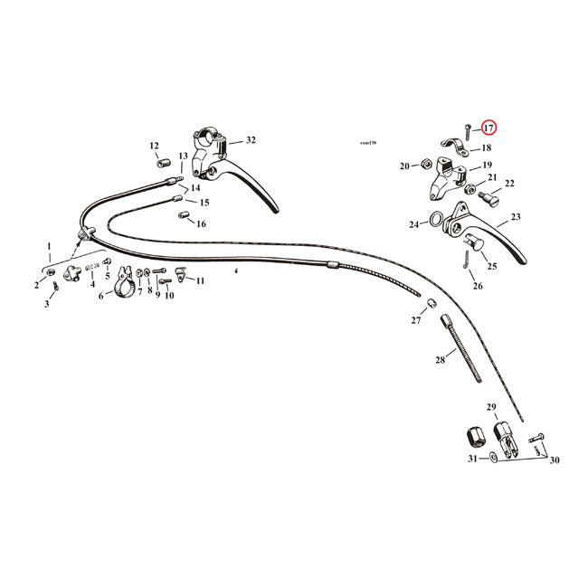 Screw Brake Lever Bracket Clamp For 28-40 45 Inch