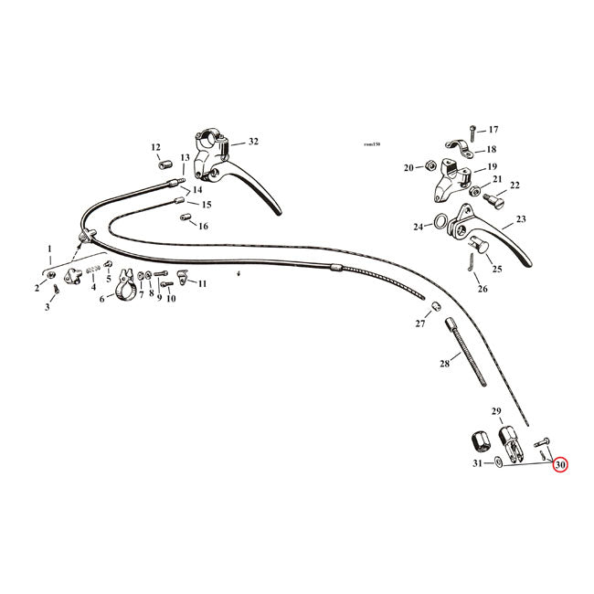 Clevis Pin/Washer/Cotter Pin Kit For 29-52 45 Inch Black