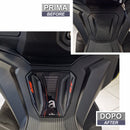 3D Motorcycle Stickers - Frontal Area For Aprilia SR 125 / SR 200 Factory 2022>2026