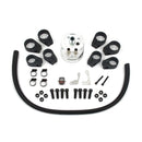 Vertical Oil Cooler 6-Row Slim Line Black