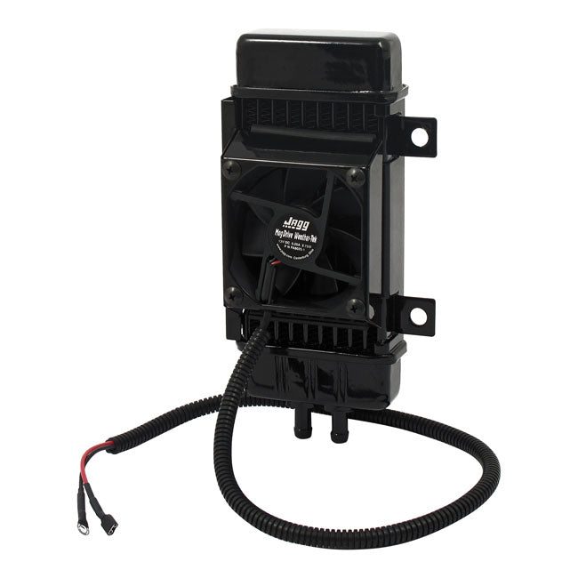 Vertical Oil Cooler Fan Assisted Black