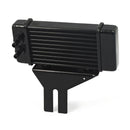 Horizontal Oil Cooler 10-Row Black For 91-17 Dyna NU