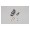 Connector Set For Turn Signal - 2 Pole Kawasaki Gray