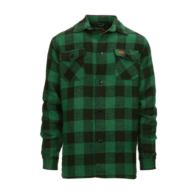 Motorcycle Storehouse Lumberjack Flannel Shirt Checkered Black / Green