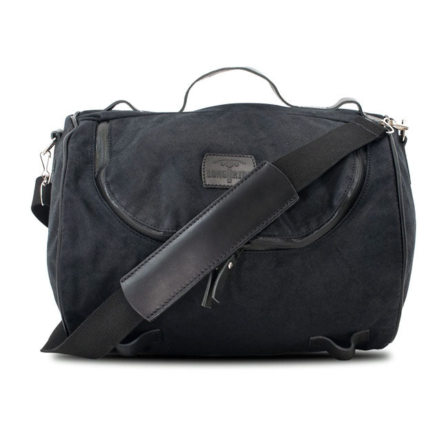 Roll Bag Waxed Cotton Narrow Black For Universal
