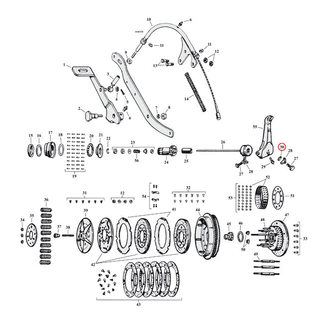 Spring Washer Clutch Release Lever