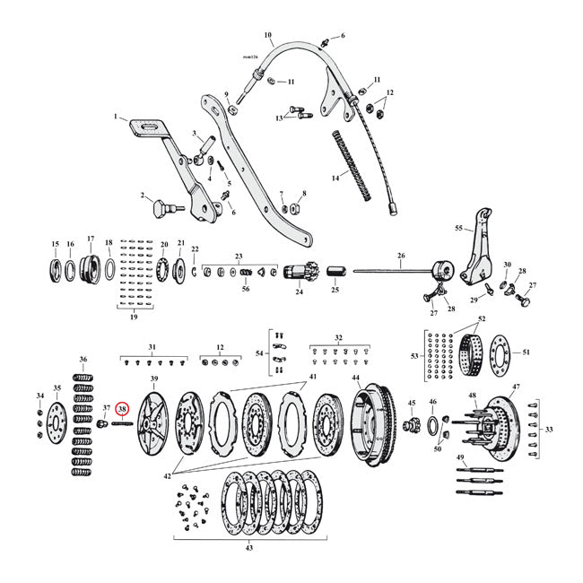 Adj Screw Clutch Pushrod