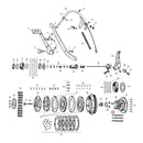 Stud Clutch Hub Long For 41-73 45 Inch SV NU