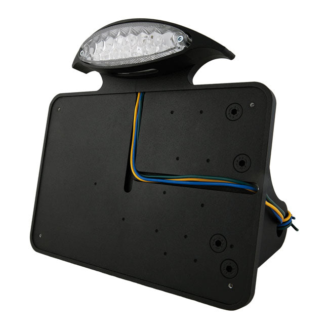 License Plate Bracket Kit Black For 08-17 Softail With LED Mini Tail LIght