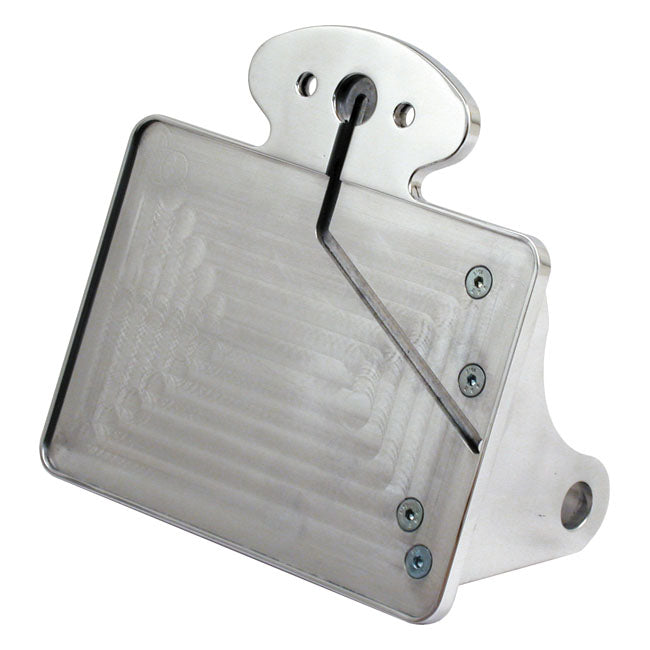 License Plate Bracket Kit Polished For 57-21 XL With Cateye Tail Light