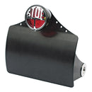 Curved License Plate Bracket Black For Holland / Belgium With LED Stop Tail Light