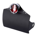 Curved License Plate Bracket Black Pinsstriping On Backside With LED Stop Tail Light