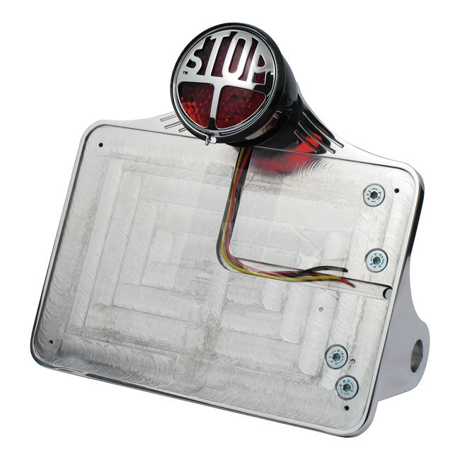 License Plate Bracket Polished For 08-17 Softail