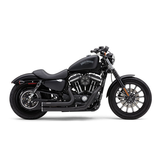 Cobra Speedster Shorts Rpt Exhaust Black For Softail: 18-20 Softail FLHC/S Heritage Classic