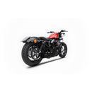 Conical 2-1 Sportster Exhaust System Matt Black For 14-16 XL883/1200 Sportster