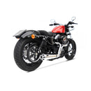 Sport 2-1 Sportster Exhaust System Polished For 03-13 XL883/1200 Sportster