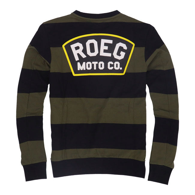 Roeg Shawn Stripe Sweatshirt Army / Black