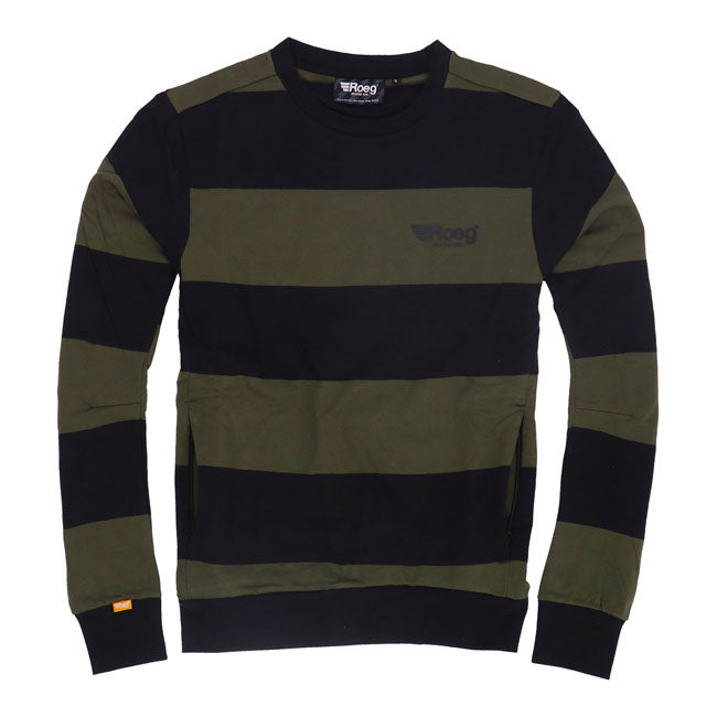 Roeg Shawn Stripe Sweatshirt Army / Black