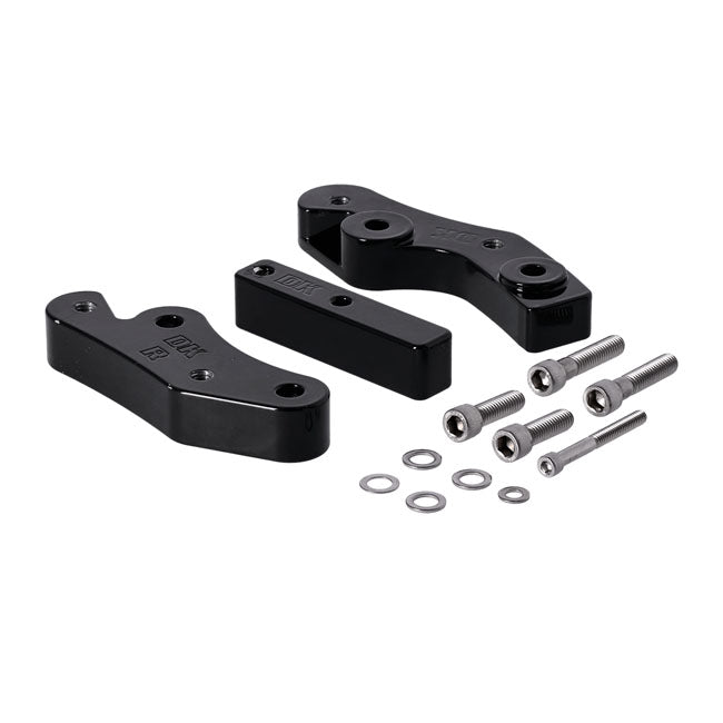 Products Rider Floorboard Relocation Kit Black For 18-23 M8 Softail With floorboards models With Engine guard