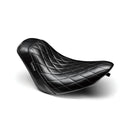 Lepera Bare Bones Solo Seat Diamond Stitch For 06-17 Softail With 200mm tire fender mounted NU