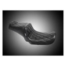 Lepera Tailwhip 2-Up Seat Double Diamond Black For 06-17 Dyna NU