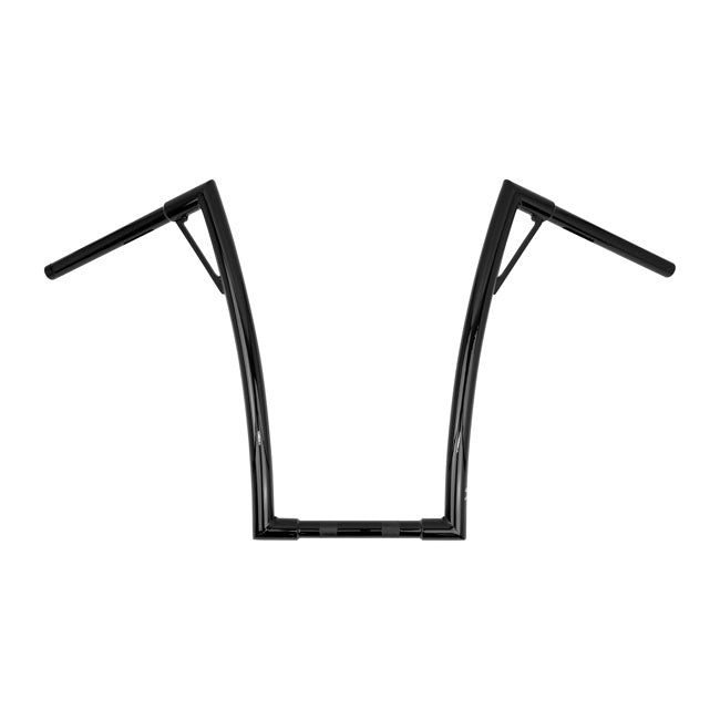 1-1/4 Inch Louie Bar 19” Rise Black For 82-23 H-D 88-11 Springers With 1 Inch I.D. risers