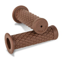 Diamondback Handlebar Grip Set 1 Inch Brown For 74-23 H-D With 1 Inch diameter grip area