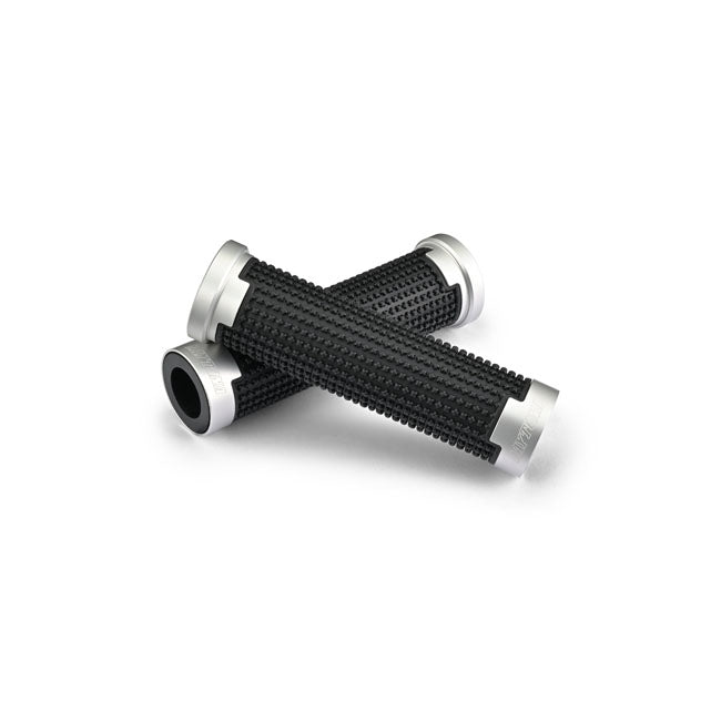 Cross Grip Set Black/Silver For 7/8 Inch Bars