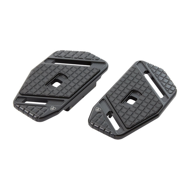 Speedliner Passenger Floorboards All Black For 86-17 FL Softail