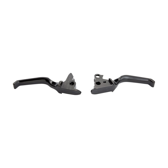 Method Handlebar Lever Set Black For 08-13 FLT/Touring