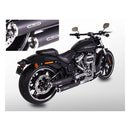 Independence Slip-On Euro 4 Mufflers Matt Black For M8 Softail 18-20 FXBRS Breakout 114 Inch