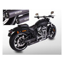 Destiny Slip-On Euro 5 Mufflers Matt Black For M8 Softail 21-22 FXBRS Breakout ST1