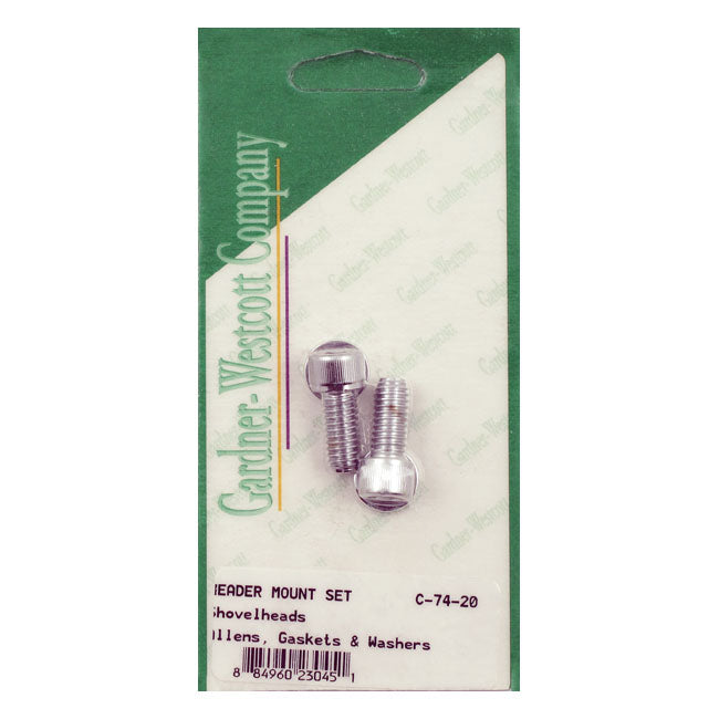 Exhaust Mount Kit Chrome Allen For 66-84 Shovel (NU)
