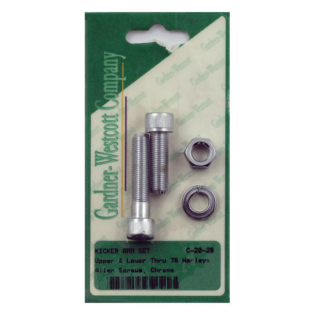 Kick Pedal & Arm Mount Kit Chrome Allen Heads