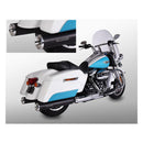 Airlington 114 Inch Slip-On Euro 4 Mufflers Black For FLHP Police Road King / FLHT Electra Glide Standard