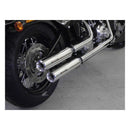 Hunter II Slip-On Euro 4 Mufflers Polished For Twin Cam Softail 2017 FLSTN Deluxe FD2-FS2