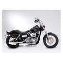 Nebraska Slip-On Euro 3 Mufflers Polished For Twin Cam Dyna 07-16 FXDB Street Bob 96 Inch