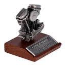 Panhead Motor On Wooden Base