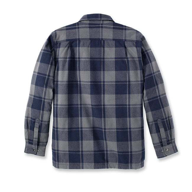 Carhartt Flannel Sherpa-Lined Shirt Navy