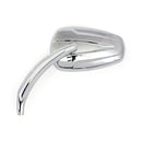 Slipstream Mirror Set Curved Stem Chrome