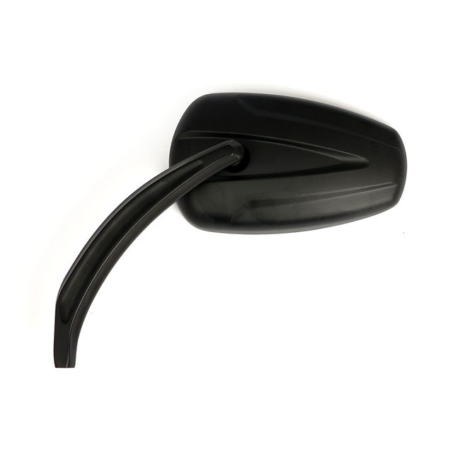 Slipstream Mirror Set Curved Stem Black