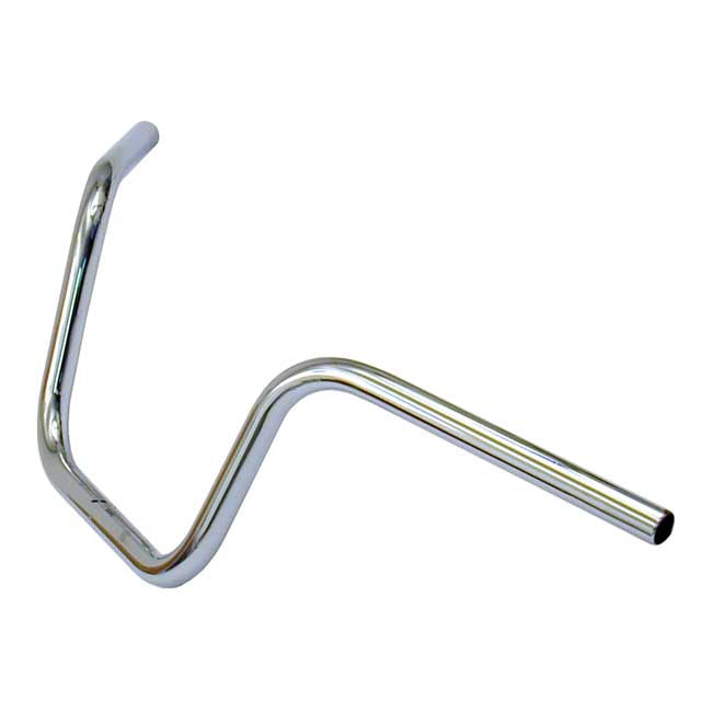 1 Inch Apehanger Handlebar Chrome 10 Inch Rise ABE For Pre-81 H-D With 1" I.D. Risers