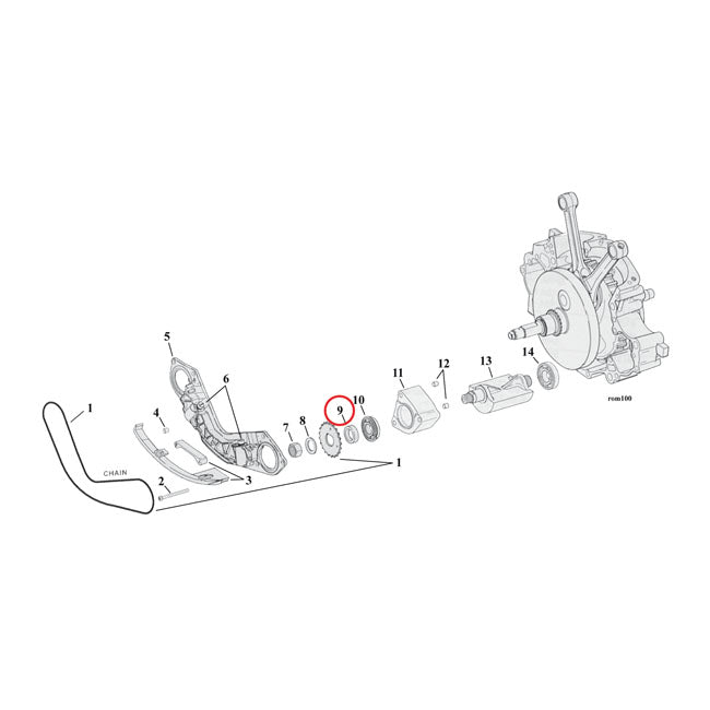 Spacer Balancer Sprocket 180 Inch For 00-06 TCB NU