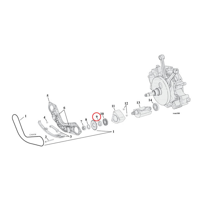 Spacer Balancer Sprocket 190 Inch For 00-06 TCB NU