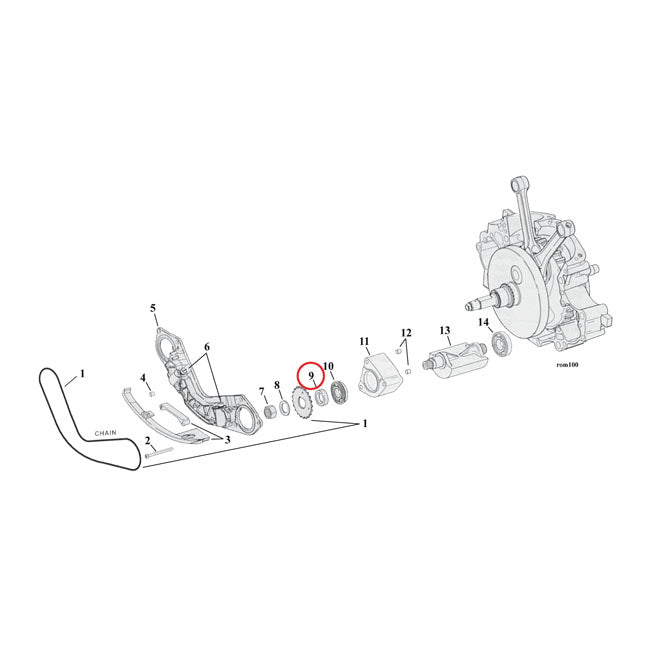 Spacer Balancer Sprocket 130 Inch For 00-06 TCB NU