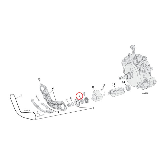 Spacer Balancer Sprocket 140 Inch For 00-06 TCB NU