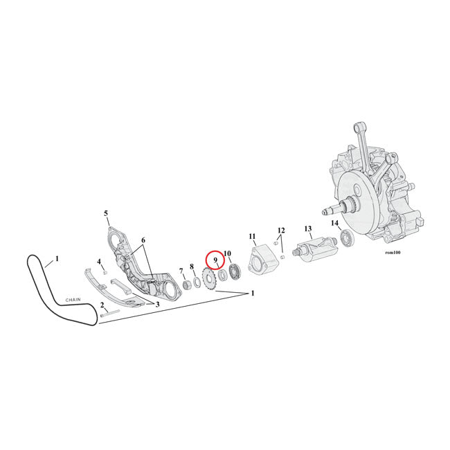 Spacer Balancer Sprocket 150 Inch For 00-06 TCB NU