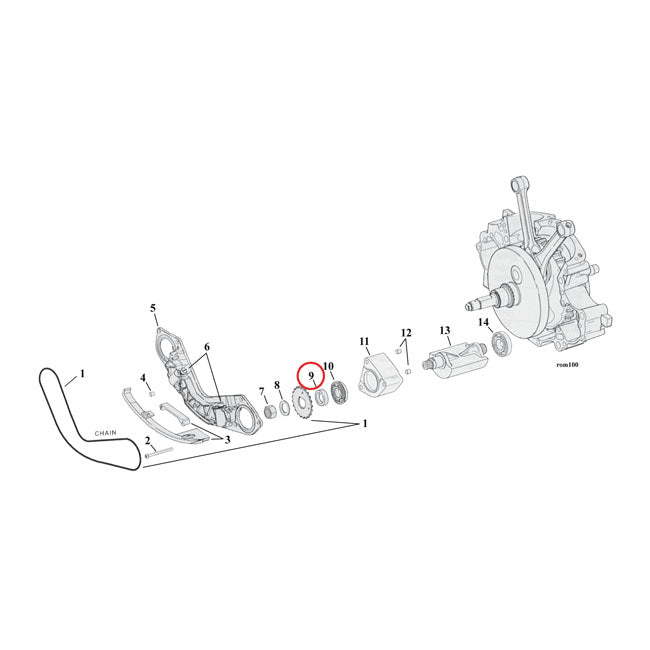 Spacer Balancer Sprocket 160 Inch For 00-06 TCB NU