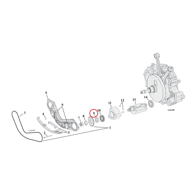 Spacer Balancer Sprocket 170 Inch For 00-06 TCB NU