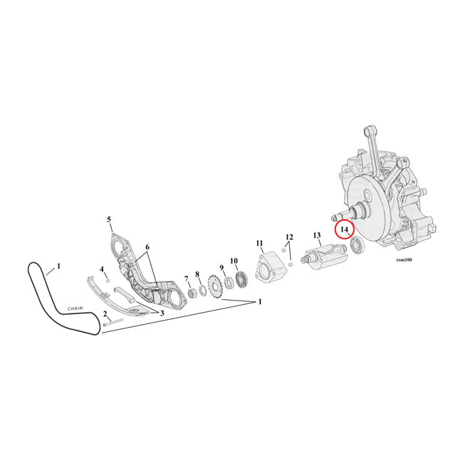 Inner Bearing Balancers Left For 00-06 TCB NU